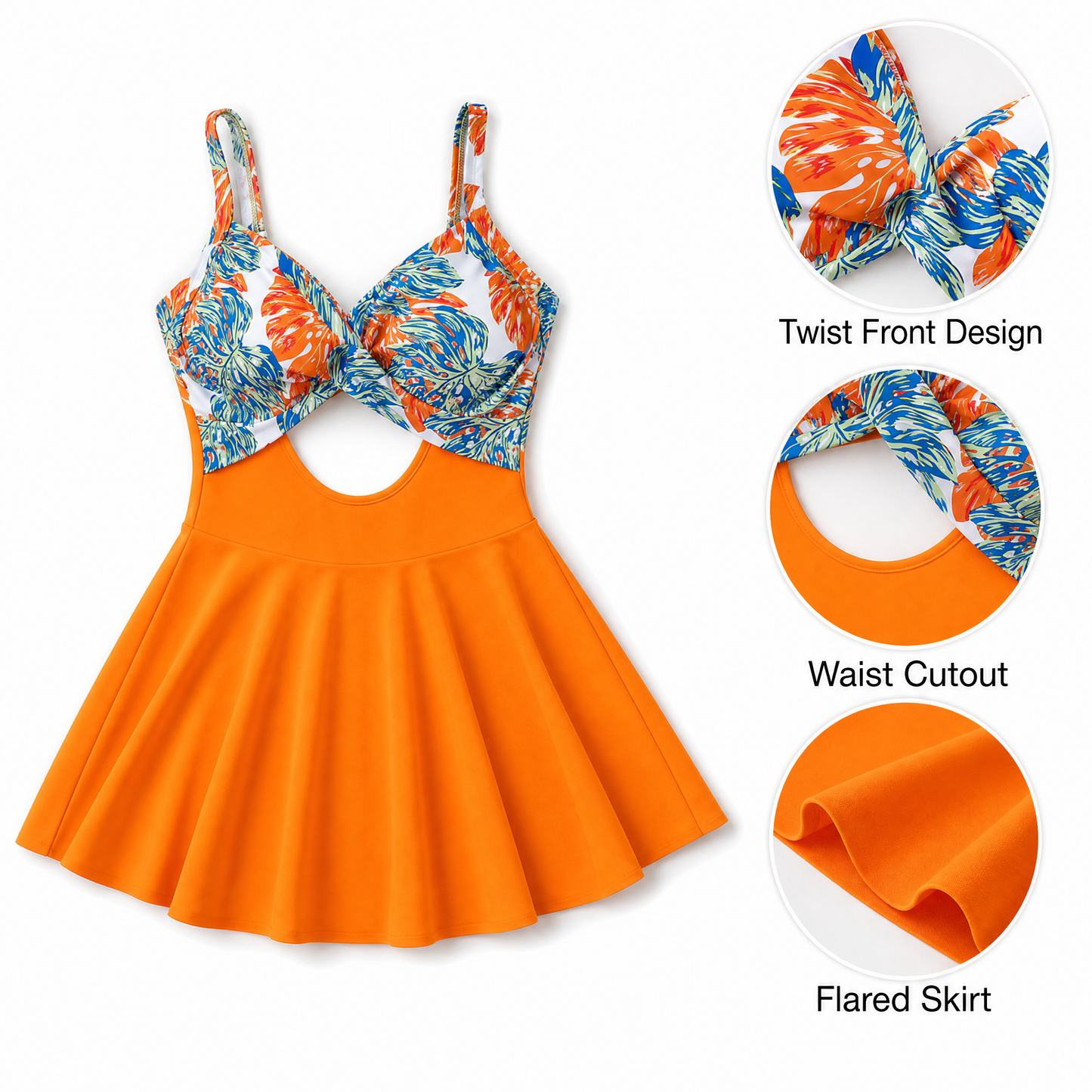 🔥Last Day 50% OFF🩱Super slimming women's openwork one-piece swimsuit dress