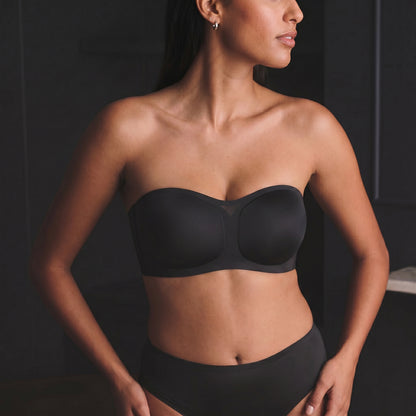 💞Womens Strapless Bras Push Up Bandeau Bra Non Slip Wireless Supportive Padded Bras Seamless Comfortable Tube Jelly Bra