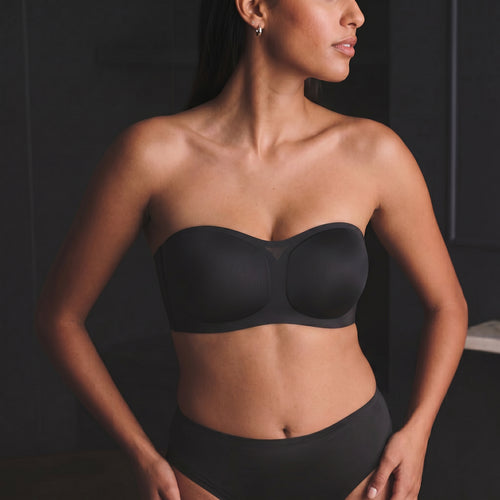 💞Womens Strapless Bras Push Up Bandeau Bra Non Slip Wireless Supportive Padded Bras Seamless Comfortable Tube Jelly Bra