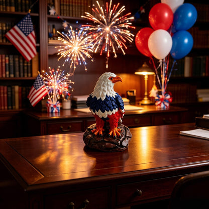 🔥 Limited Edition 🎁U.S. 250th Eagle Stained Glass Lamp