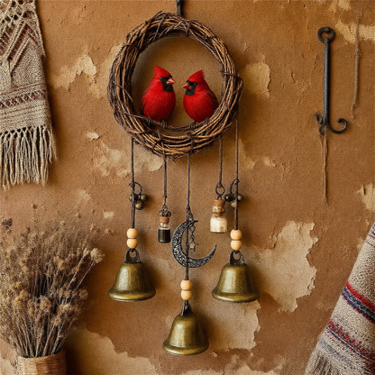 Love birds Wind Chime - Handcrafted Rustic Home