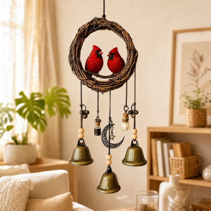 Love birds Wind Chime - Handcrafted Rustic Home
