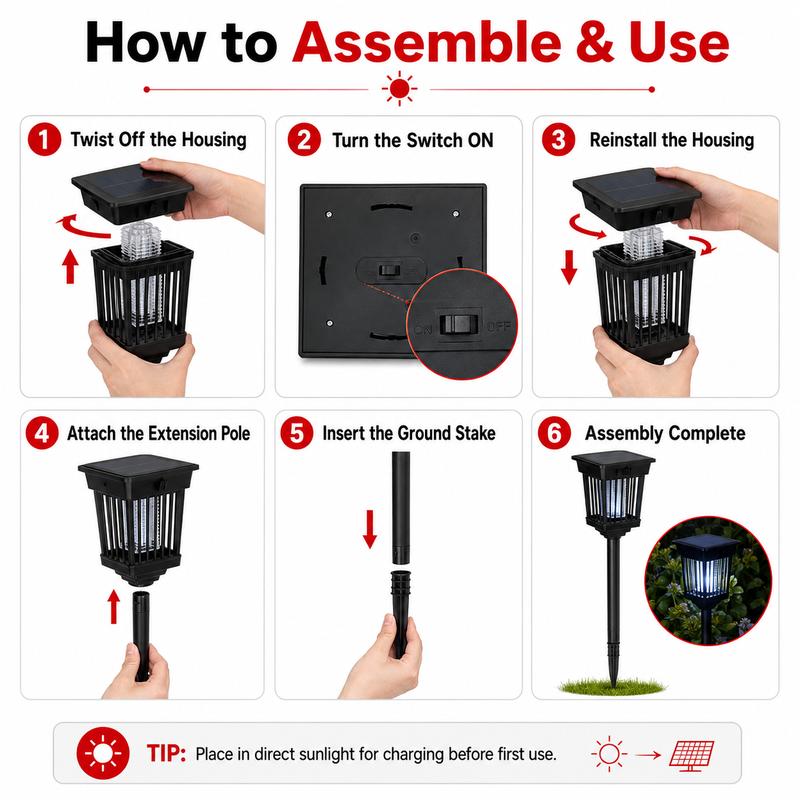 🔥Last Day 60% OFF🎁Solar Mosquito Zapper Light