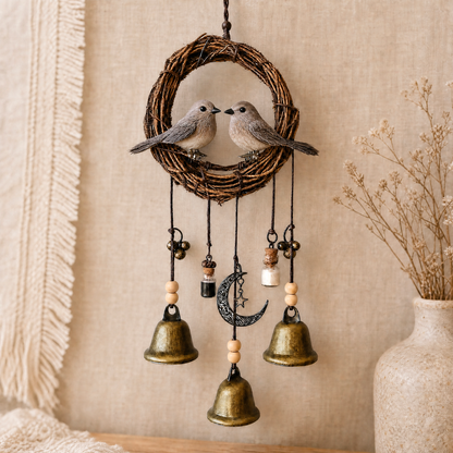 Love birds Wind Chime - Handcrafted Rustic Home