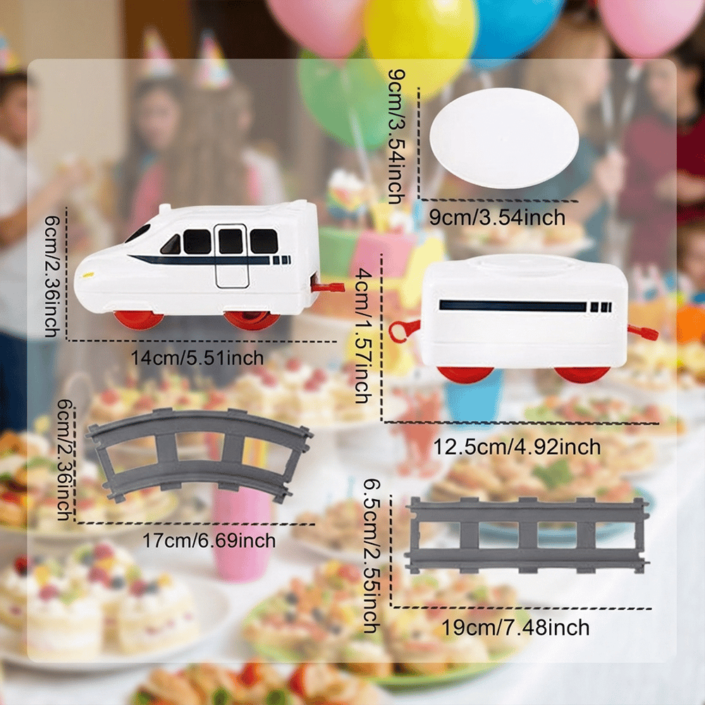 🚂 Food Train Conveyor Set for Kids & Family Parties