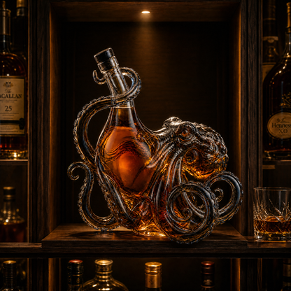 🔥HOT SALE 49% OFF - Black Spiced Rum 3D Sculpted Octopus Collector's Edition Bottle
