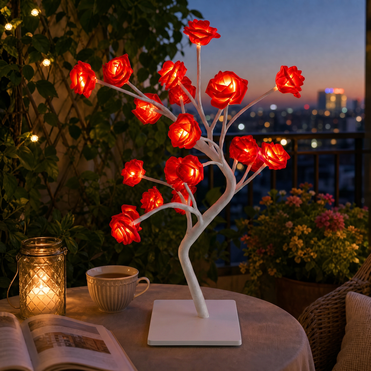🌹 Rose Tree Lamp - Transform Your Space with Enchanting Light
