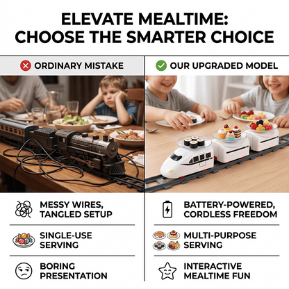 🚂 Food Train Conveyor Set for Kids & Family Parties