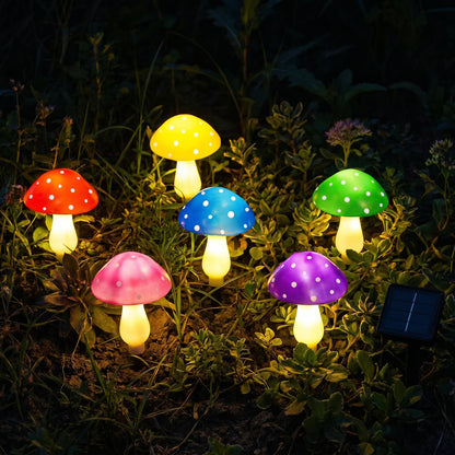 🍄LED Solar Mushroom String Lights