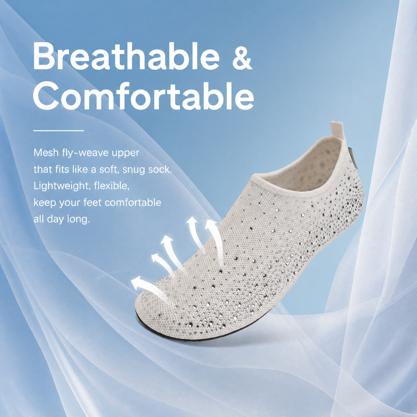 Womens Water Shoes - Lightweight Barefoot Aqua Socks for Beach, Pool, Yoga & Outdoor
