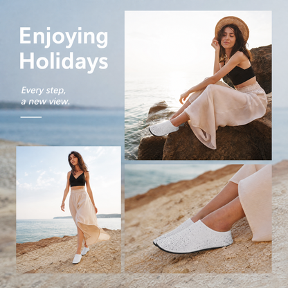 Womens Water Shoes - Lightweight Barefoot Aqua Socks for Beach, Pool, Yoga & Outdoor