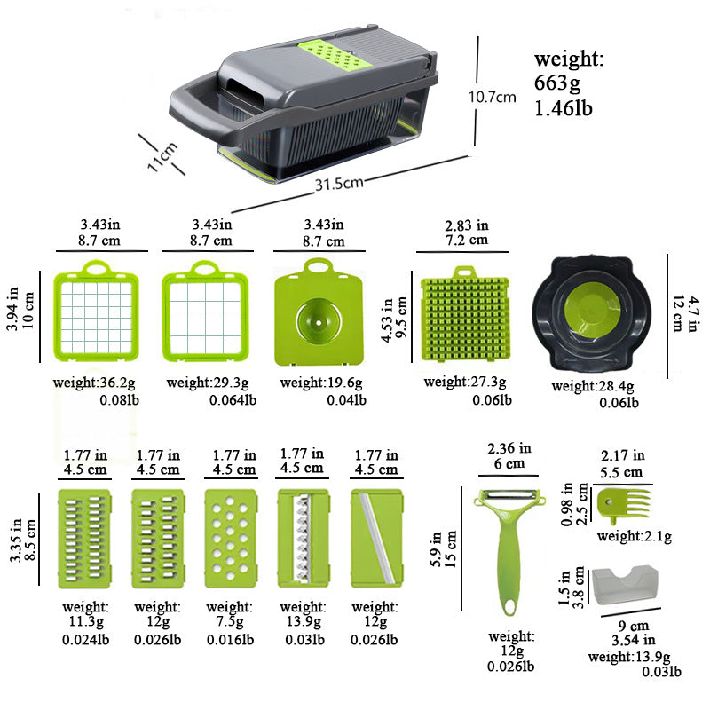 16-in-1 Vegetable Chopper & Slicer — A Must-Have Kitchen Tool