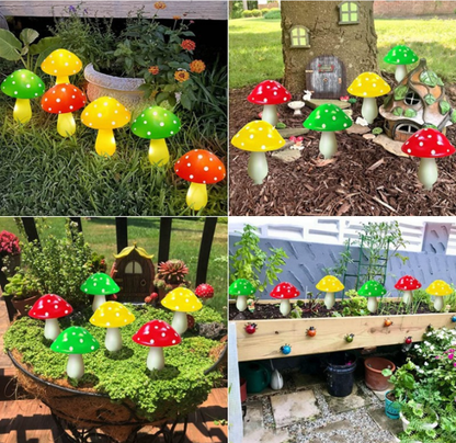 🍄LED Solar Mushroom String Lights