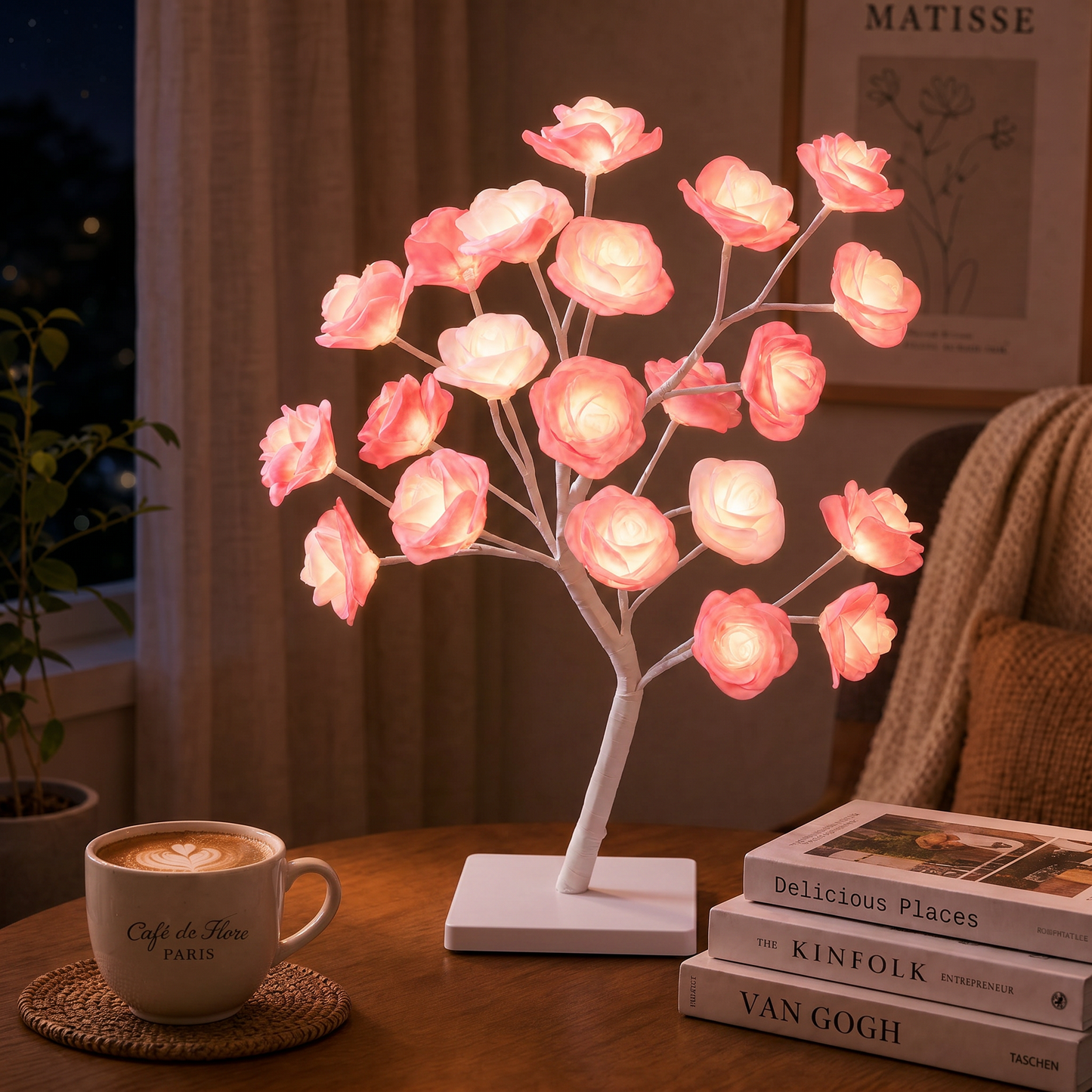 🌹 Rose Tree Lamp - Transform Your Space with Enchanting Light