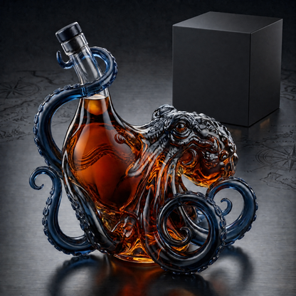 🔥HOT SALE 49% OFF - Black Spiced Rum 3D Sculpted Octopus Collector's Edition Bottle
