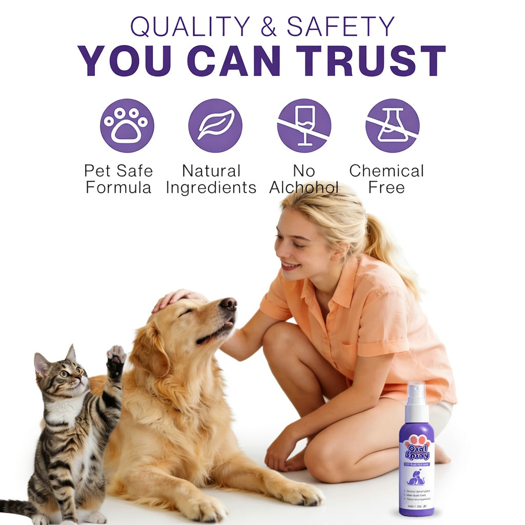 Pet Oral Spray ✅ Freshen Breath, Remove Tartar & Promote gum regeneration, stabilize teeth 🦷