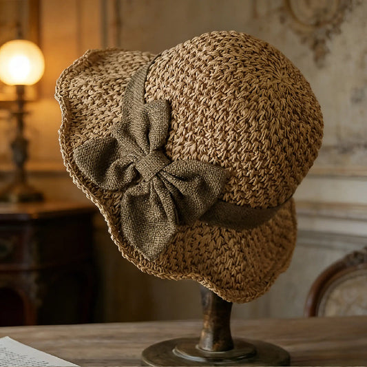 Mother's Day 70% off🌞Elegant Woven Straw Sun Hat with Bow