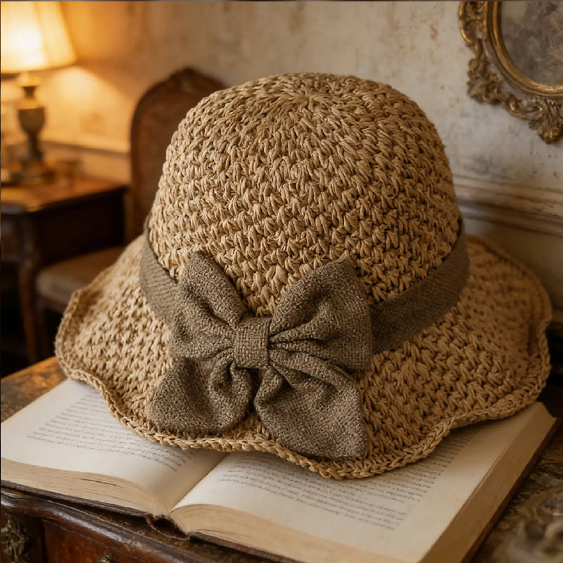 Mother's Day 70% off🌞Elegant Woven Straw Sun Hat with Bow