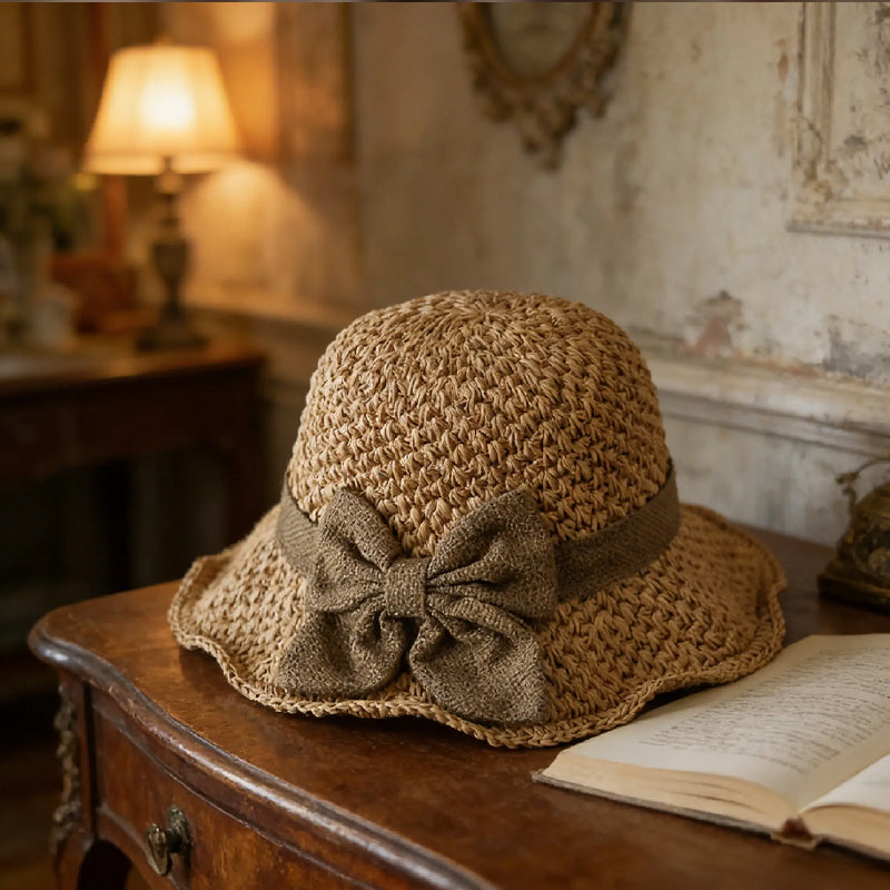 Mother's Day 70% off🌞Elegant Woven Straw Sun Hat with Bow