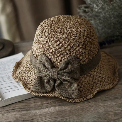 Mother's Day 70% off🌞Elegant Woven Straw Sun Hat with Bow