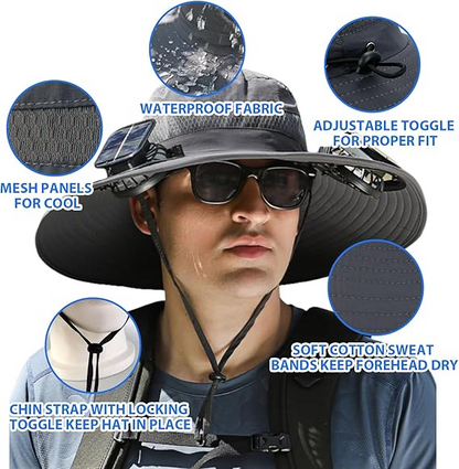 Mother's Day 50% off🔥Ultralight Solar Fan Sun Hat