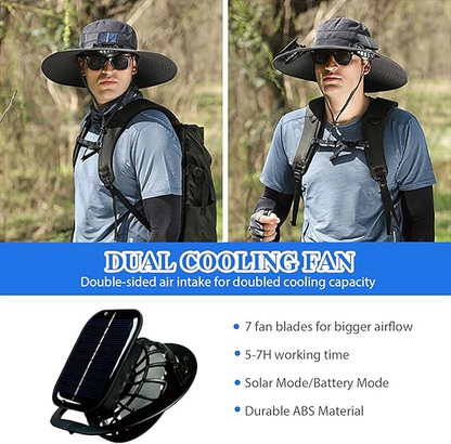 Mother's Day 50% off🔥Ultralight Solar Fan Sun Hat