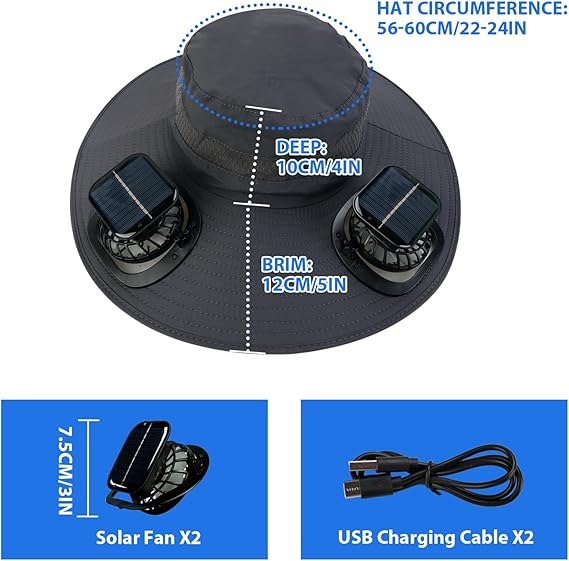 Mother's Day 50% off🔥Ultralight Solar Fan Sun Hat