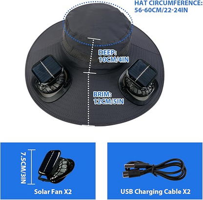 Mother's Day 50% off🔥Ultralight Solar Fan Sun Hat